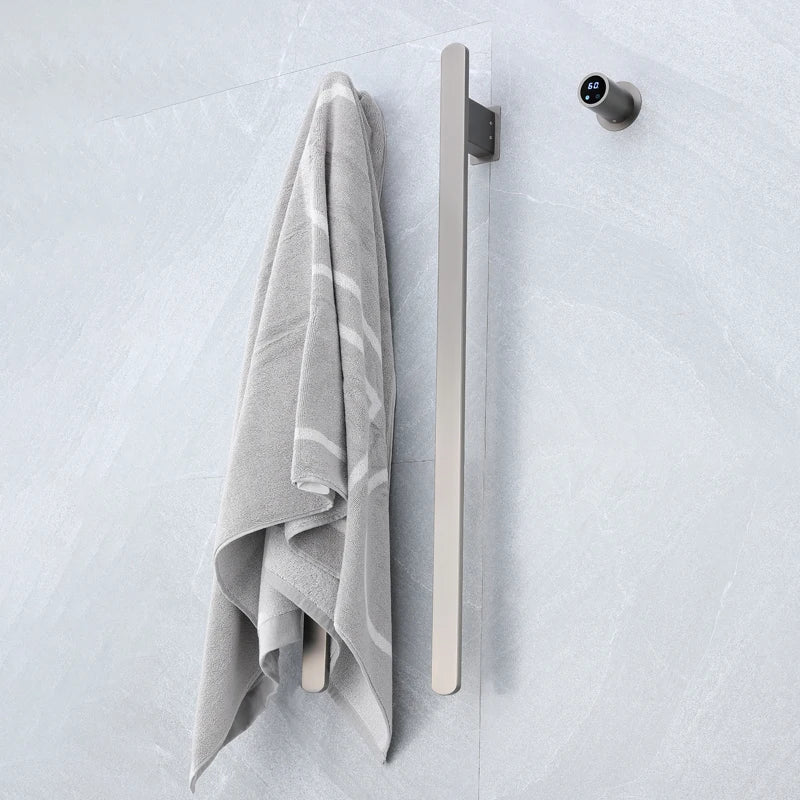 Elemento- Towel Warmer Hidden Wires Electric Heated Towel Rail Temperature Time Control Bath Electric Towel Rack