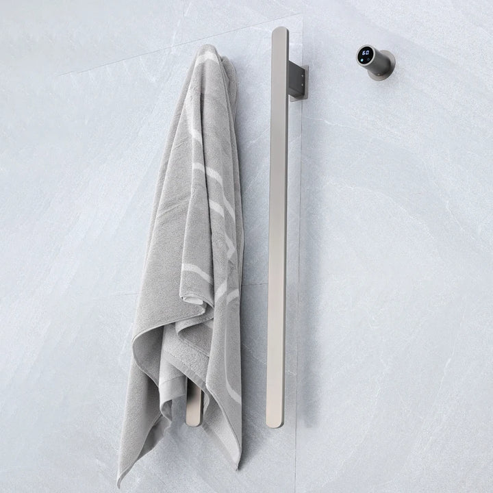 Elemento- Towel Warmer Hidden Wires Electric Heated Towel Rail Temperature Time Control Bath Electric Towel Rack