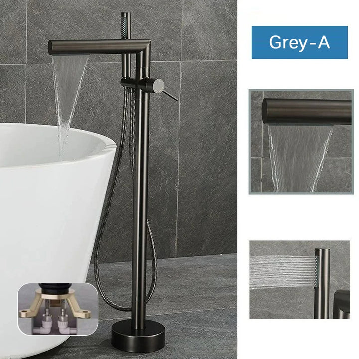 BARRET-Freestanding Bathtub filler Faucet Floor
