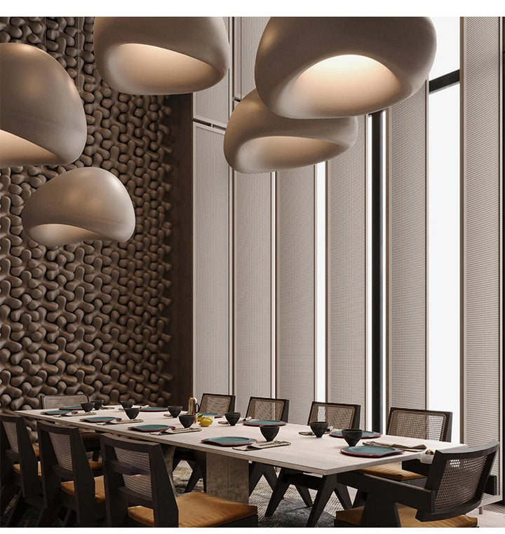 Nordic Wabi Sabi E27 LED Pendant Lights Modern Ceiling Chandelier Lights for Living Room Bedroom Dining Room Loft Hanghing Lamp