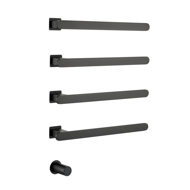 Sleek CleanDesign Electric Heated Towel Rails Bathroom Smart Control Towel Dryer  SS304 Hidden Wire 110V CSA