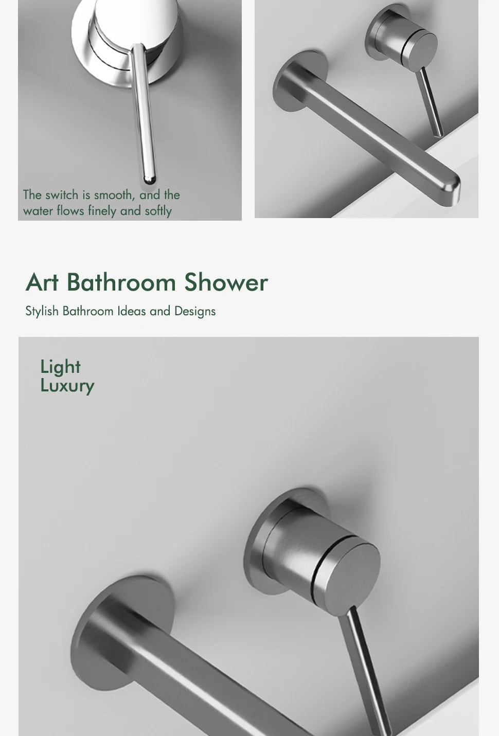 Hot And Cold Basin Faucet Single Handle Single Spout Sink Wash Mixer Wall Mounted Bathroom Tap
