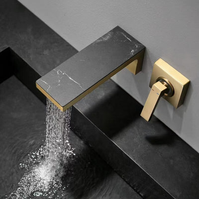 New Nordic design wall mounted single lever hot and cold bathroom faucet