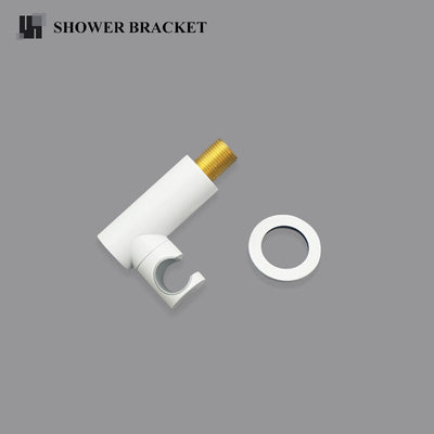 White matte 3 way volume control shower kit