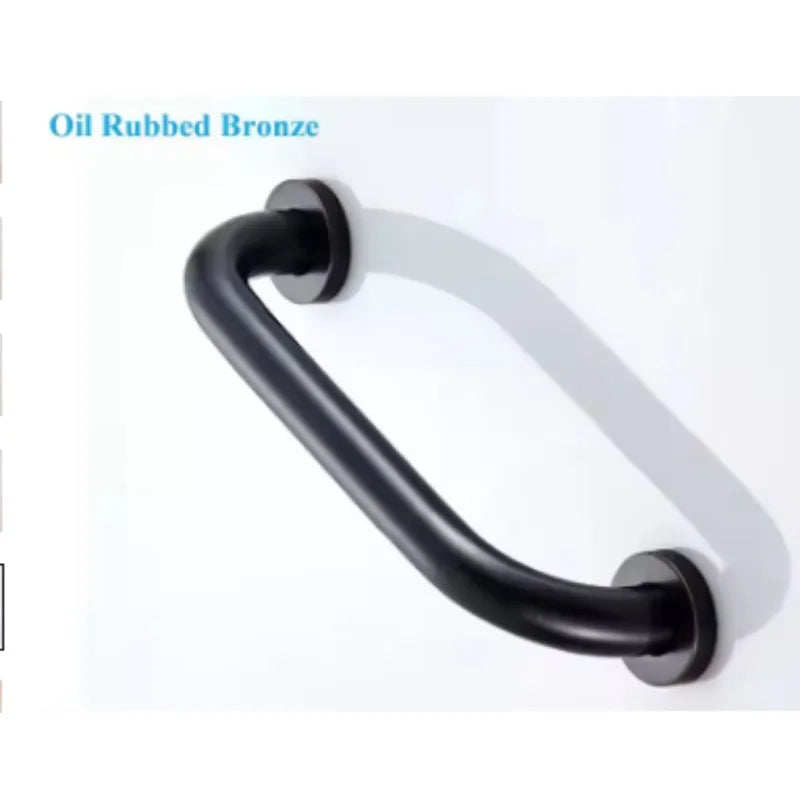 1Piece Brass Bath Shower Safety Grab Bar Handicapped Elderly Towel Hanging Rose Gold Oil Rubbed Bronze Antique Anti-slip Rail