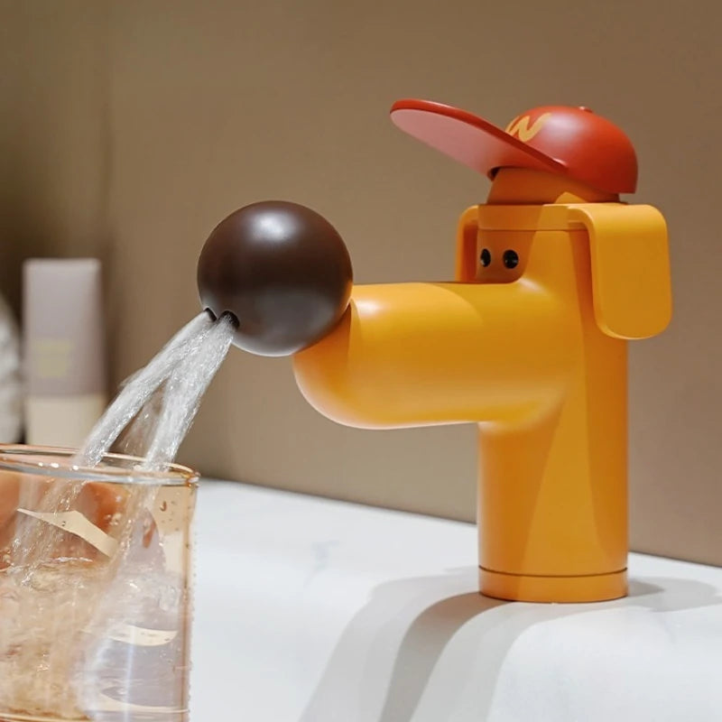 Dog Nose, puppy, faucet, childlike, cute, hot and cold single hole bathroom faucet