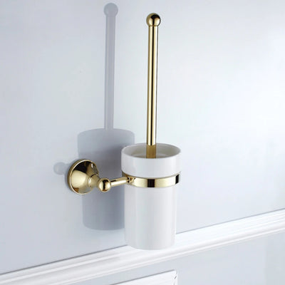 Gold polished victorian traditional bathroom accessories