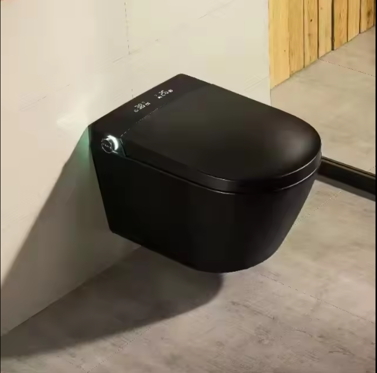 Black Matte Smart Wall Mounted Washlet Bidet Luxury Model T32
