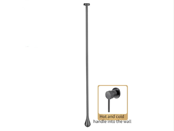 Tear drop- Ceiling Mount Faucets with deck mount lever manual control 65" LENGHT