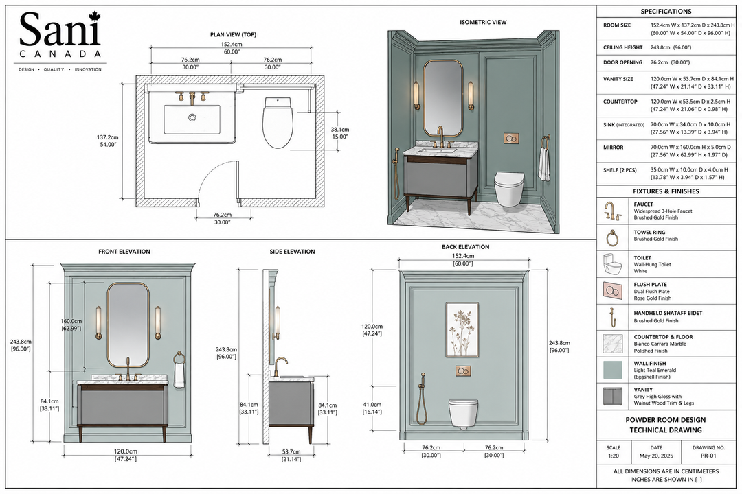 Turin- Grey-Gloss single bowl 2 Front Legs Walnut Wood Bathroom Vanity Set 48"