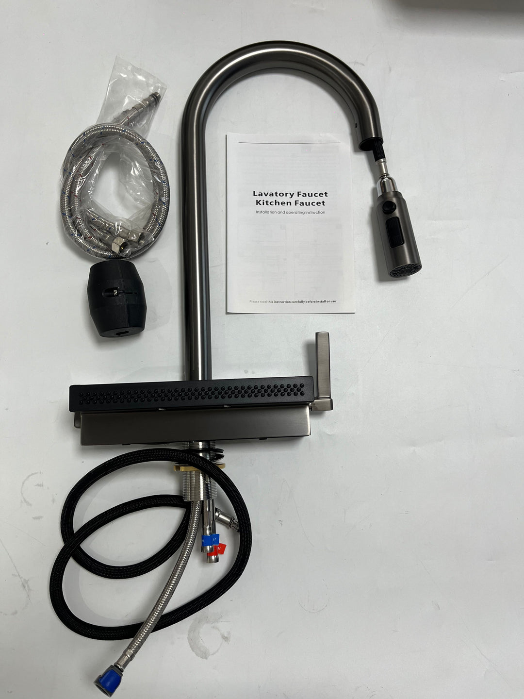 Aspen- Waterfall dual pull spray kitchen faucet