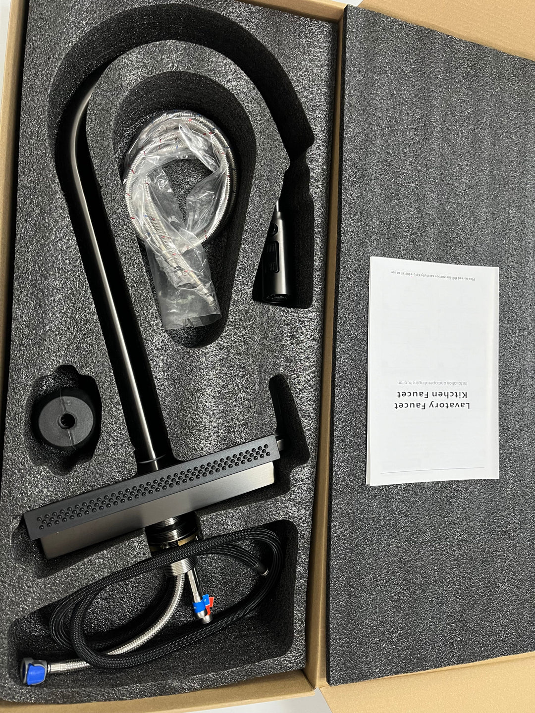 Aspen- Waterfall dual pull spray kitchen faucet
