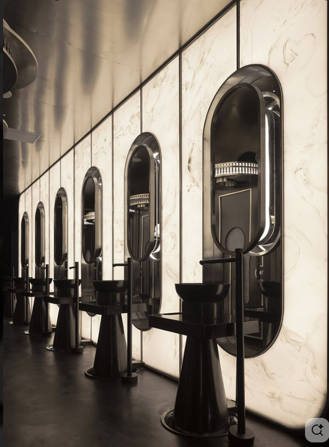 Constantin- Ceiling - Floor standing 2 side mirrors no LED