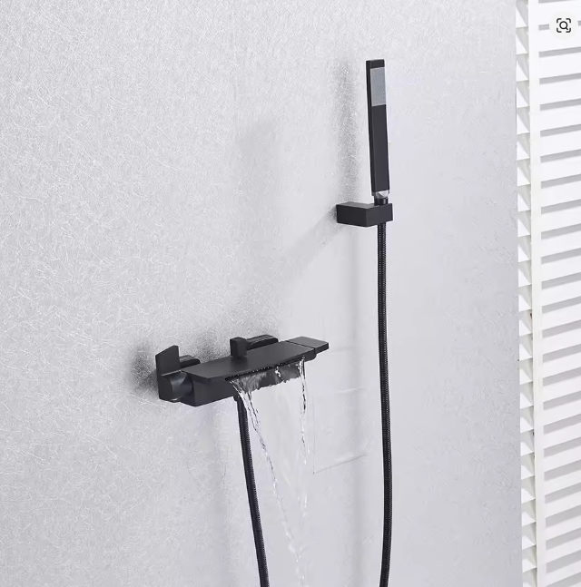 Pet waterfall bathtub faucet and hand spray