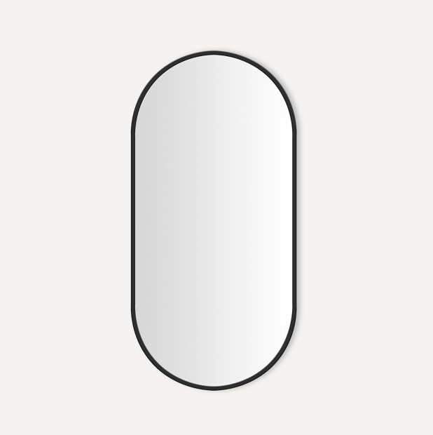 CUSTOM-Bella 1- Oval Steel Framed Wall Mounted Mirror