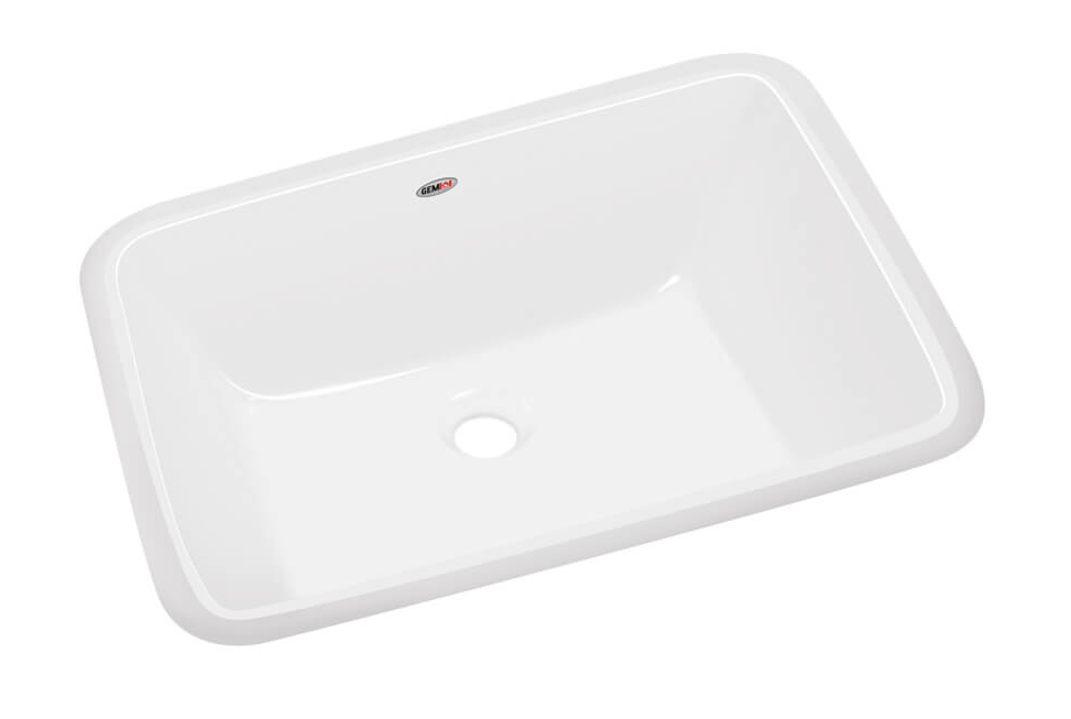Rectangular Ceramic Undemount Bathroom Sink
