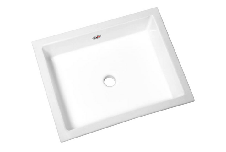 Rectangular Ceramic Undemount Bathroom Sink