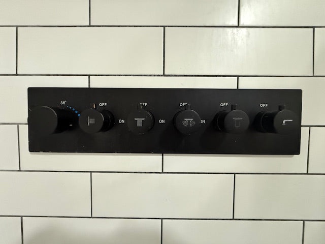 Black SPA Smart LCD Touch Control Display  LED Spa  Shower System with 23"x15"