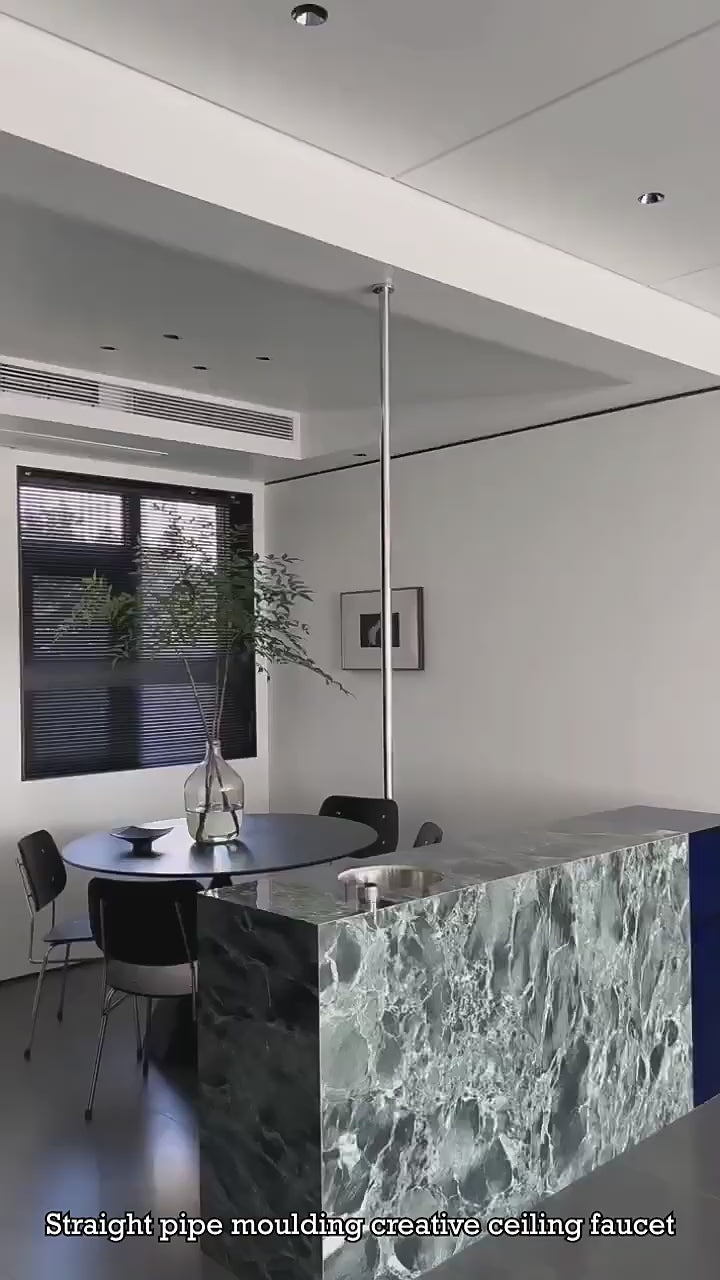 Cielo-Modern design Ceiling Mount Bathroom Faucet with wall mounted control lever handle
