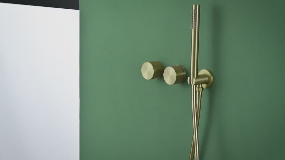 Lisboa- Round pressure balance 2 way function volume control shower kit