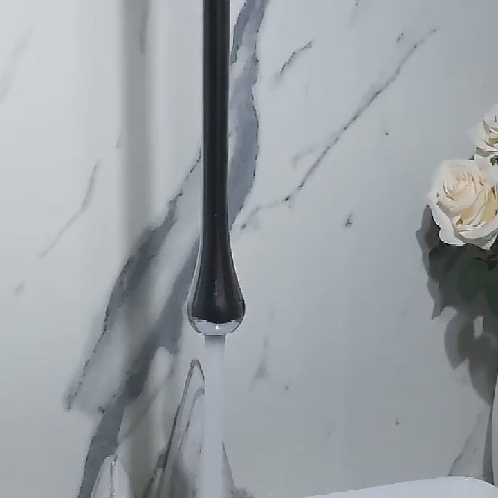 Tear drop- Ceiling Mount Faucets with deck mount lever control
