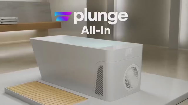 All-in-One Cold Plunge Tub with Built-In Chiller and Insulated Cover 74" x 31"x31"