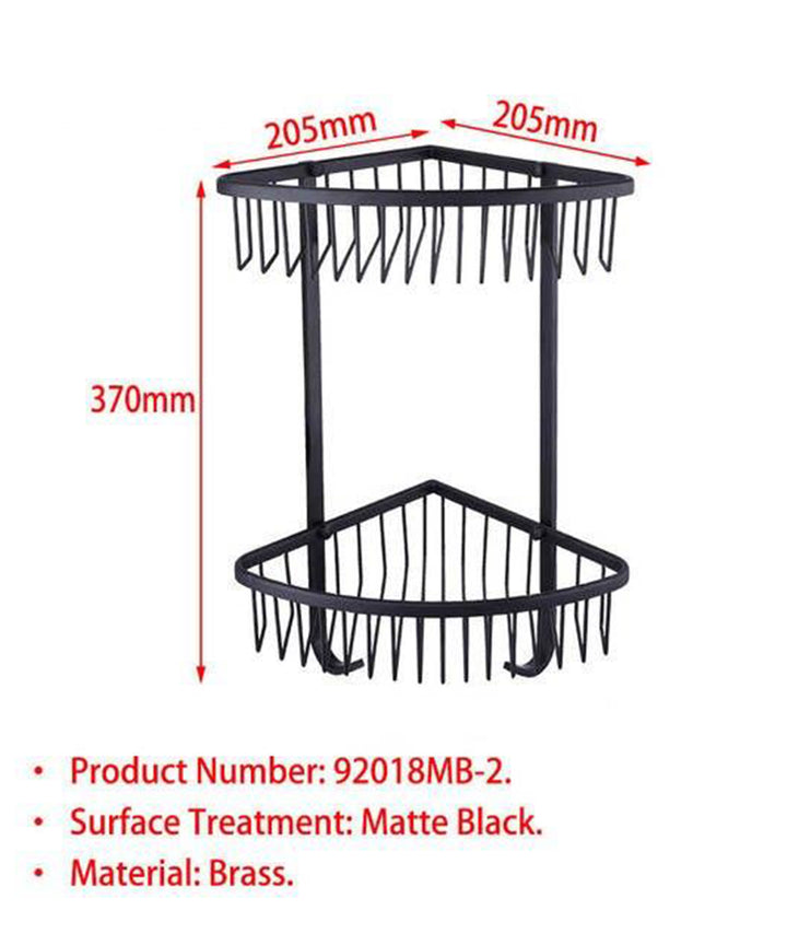 Shampoo-Gold-Rose Gold-Black Matte  Corner Caddies Shower Shelve