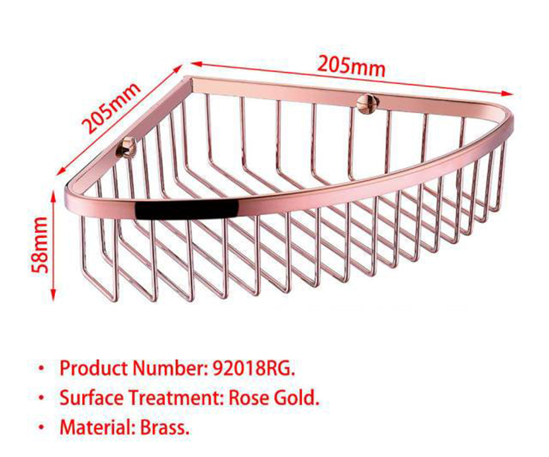 Shampoo-Gold-Rose Gold-Black Matte  Corner Caddies Shower Shelve