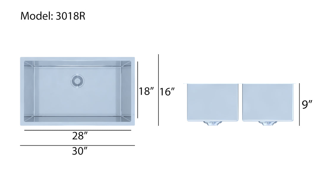 Cafe Brushed Copper Rose Gold Undermount Single Bowl Kitchen Sink made of Commercial Grade 16-Gauge Stainless Steel.