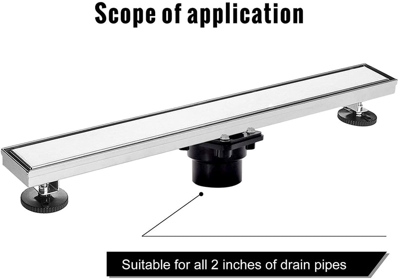 Shower drain PVC and ABS pipe shower Linear drain reducer with adpater kit