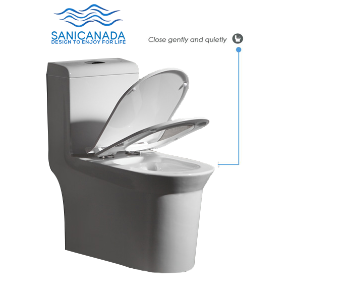 Sani Canada one piece comfort height dual flush toilet 930