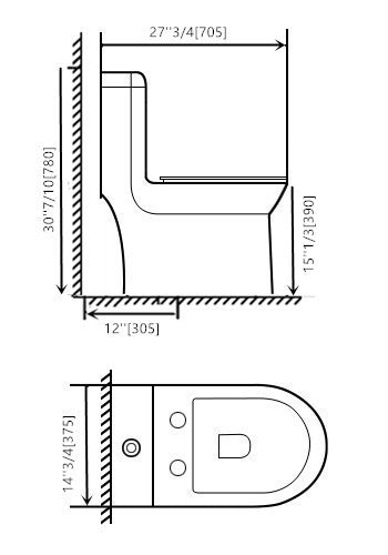 Sani Canada one piece comfort height dual flush toilet 930