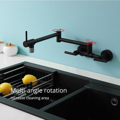 New Hot and Cold Wall Mounted Pot Filler Faucet