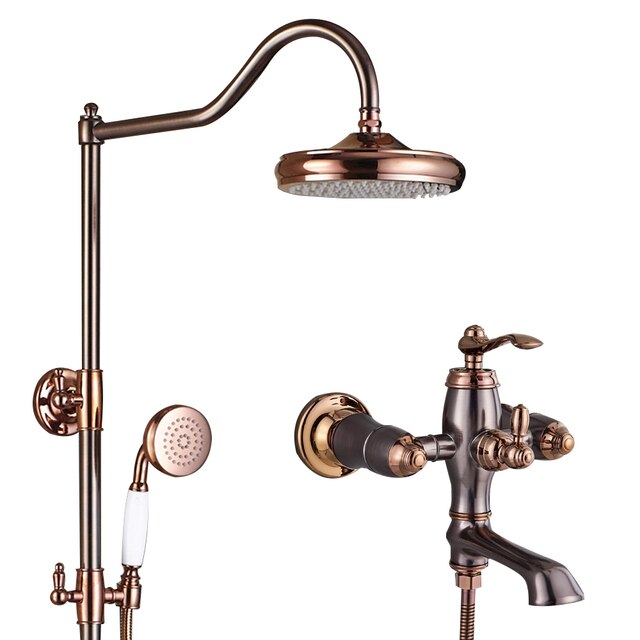 Rose Gold Victoria Rose Gold Exposed Shower System
