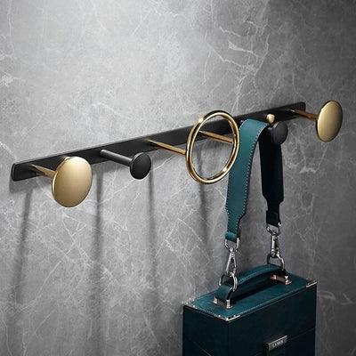 Glod with Black Bathroom Accessories
