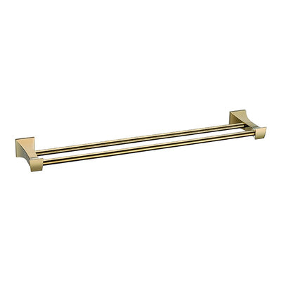 Gold polished square bathroom accessories