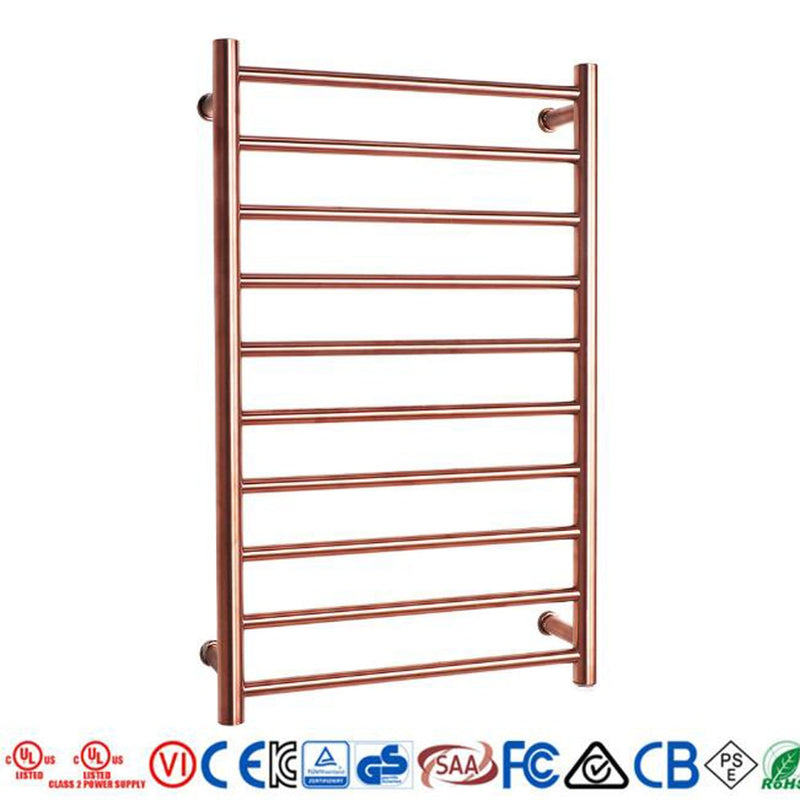 Brushed Rose Gold  Electric Towel Warmer Hardwire