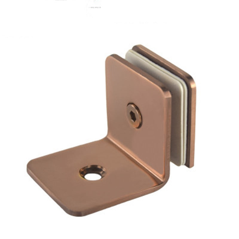 Copper rose bronze shower glass door clips holder