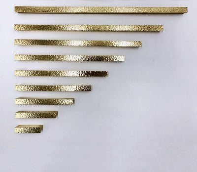 Nordic Hammered Gold Polished Cabinet Door handles