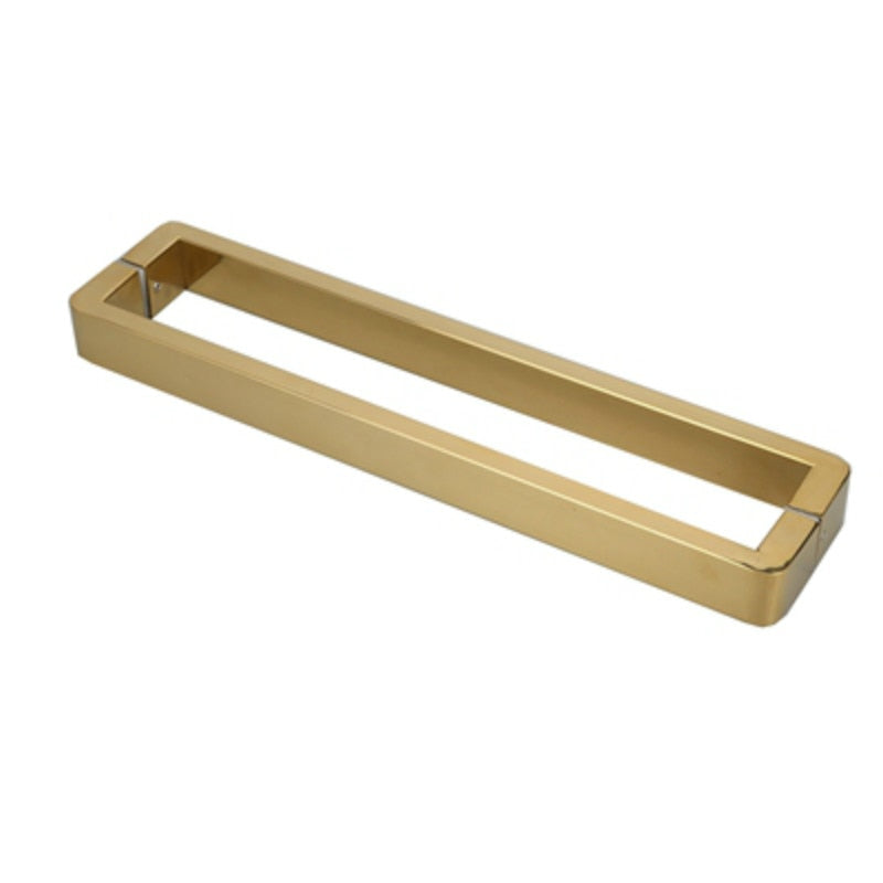 Brushed Gold Brass Shower Glass Door Hardware Hinges and Glass Door Cl ...