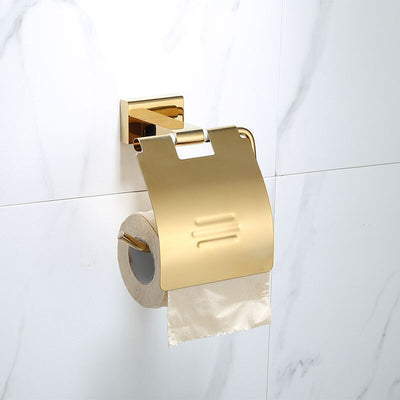 Gold polish brass bathroom accessories