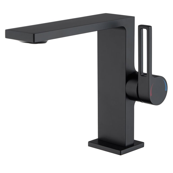 Black with Gold Two Tone Single Hole Bathroom Faucet