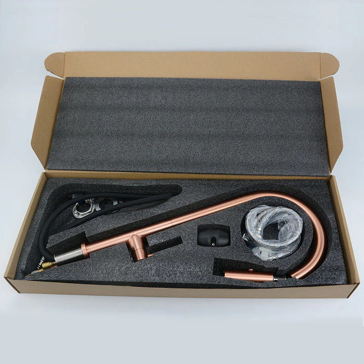Monterey-Copper Satin Tall Kitchen island faucet
