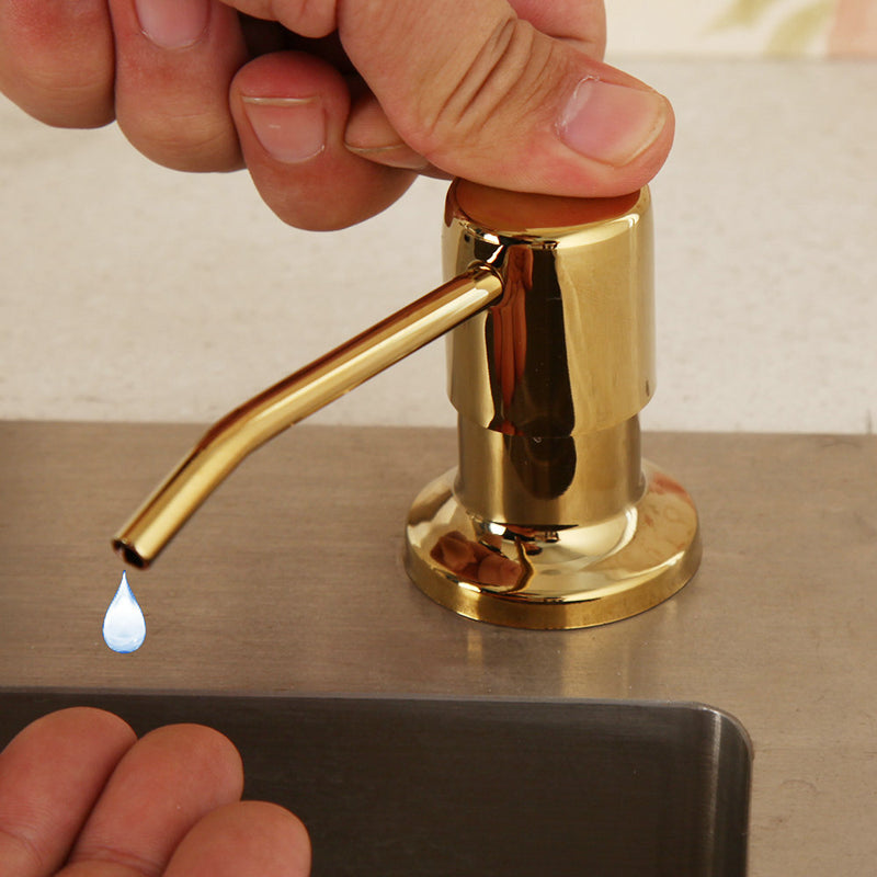 Gold polish soap dispenser