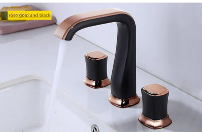 Ciao-Polished Gold- Polished Rose Gold- Matte Black- Chrome   8" Inch Widespread Lavatory Faucet
