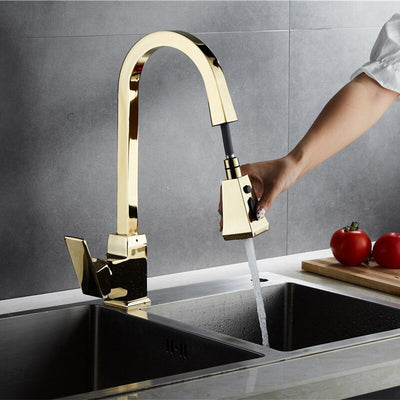 Square Touchless Kitchen Faucet