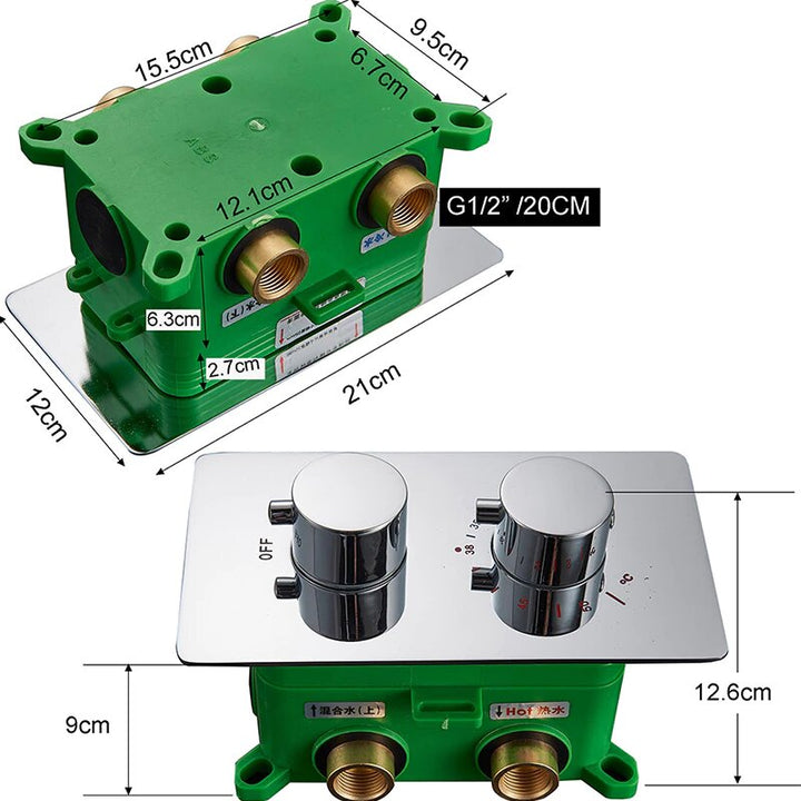 Thermostatic Rough in valve with plate cover Kit only