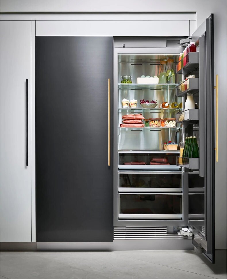 Nordic Brushed Gold-Black Matte  Appliance cabinet door handle