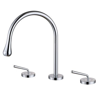 Tear drop-Modern 8" inch wide spread bathroom faucets