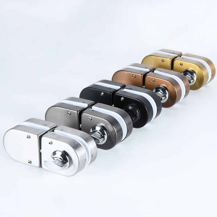 Titanium Glass Double Lock Shower Glass Door for 10mm to 12mm